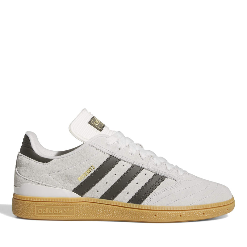 Adidas Skateboarding Busenitz Trainers Crystal White Shadow Olive Gum