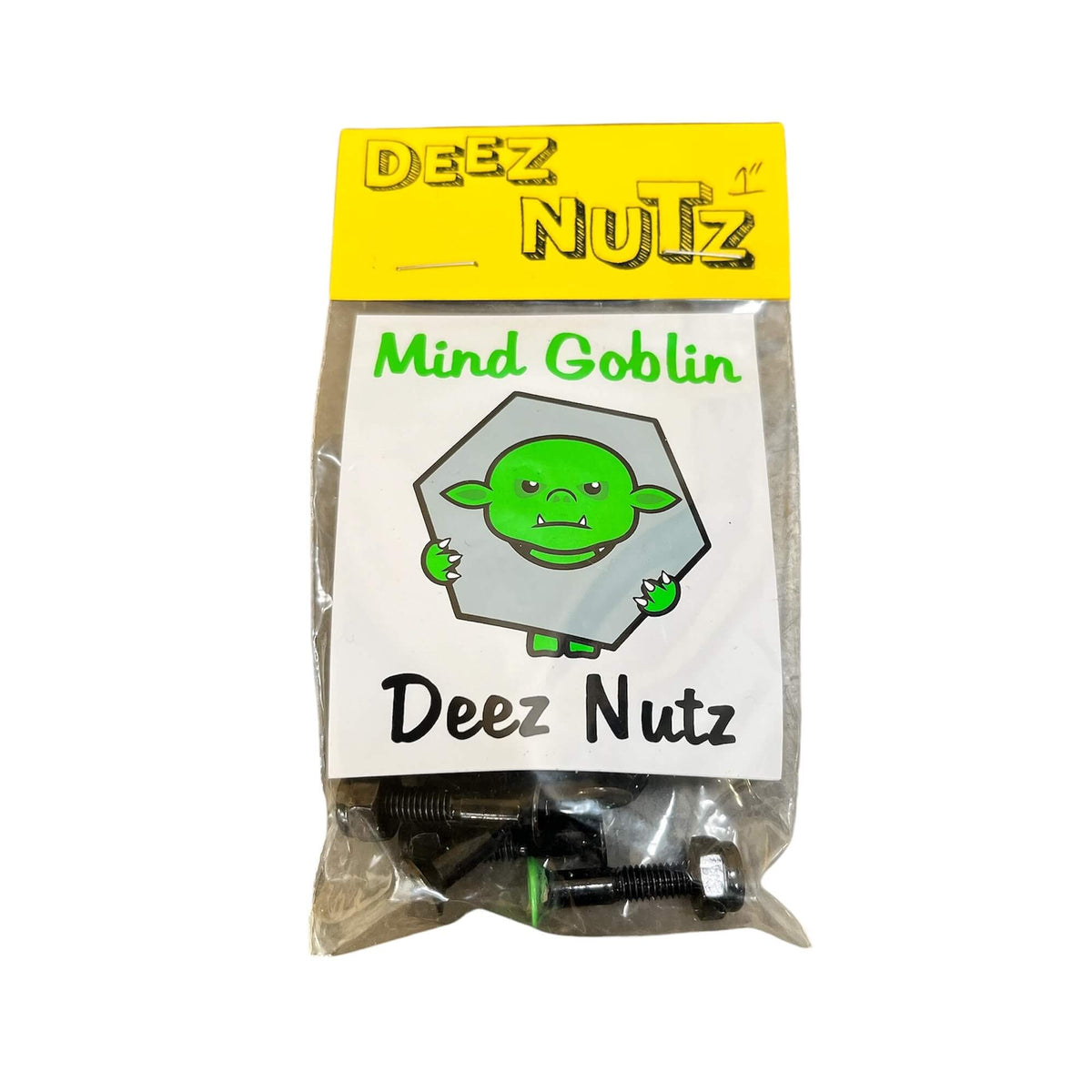 Deez Nutz Mind Goblin Skateboard Bolts 1" Inch Allen Bolts