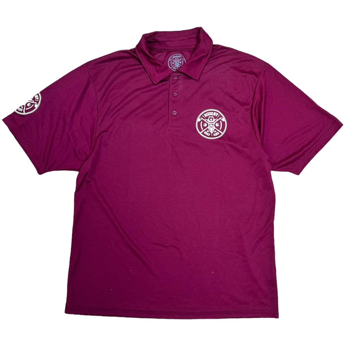 Dissent Golf Club Bandit Logo Polo Shirt Red