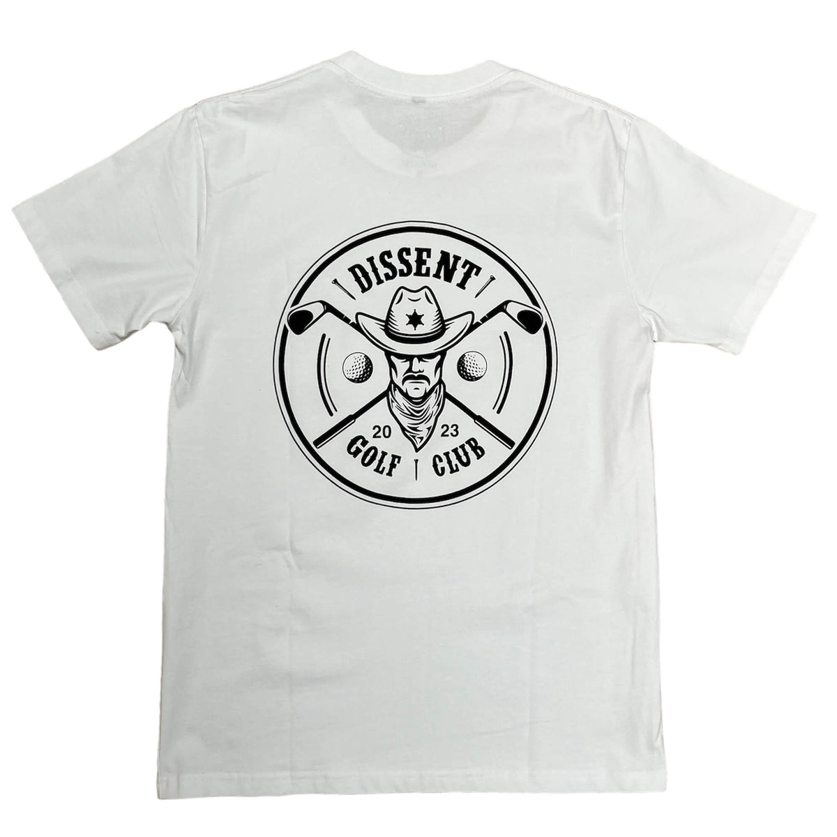 Dissent Golf Club Bandit Logo T-Shirt White