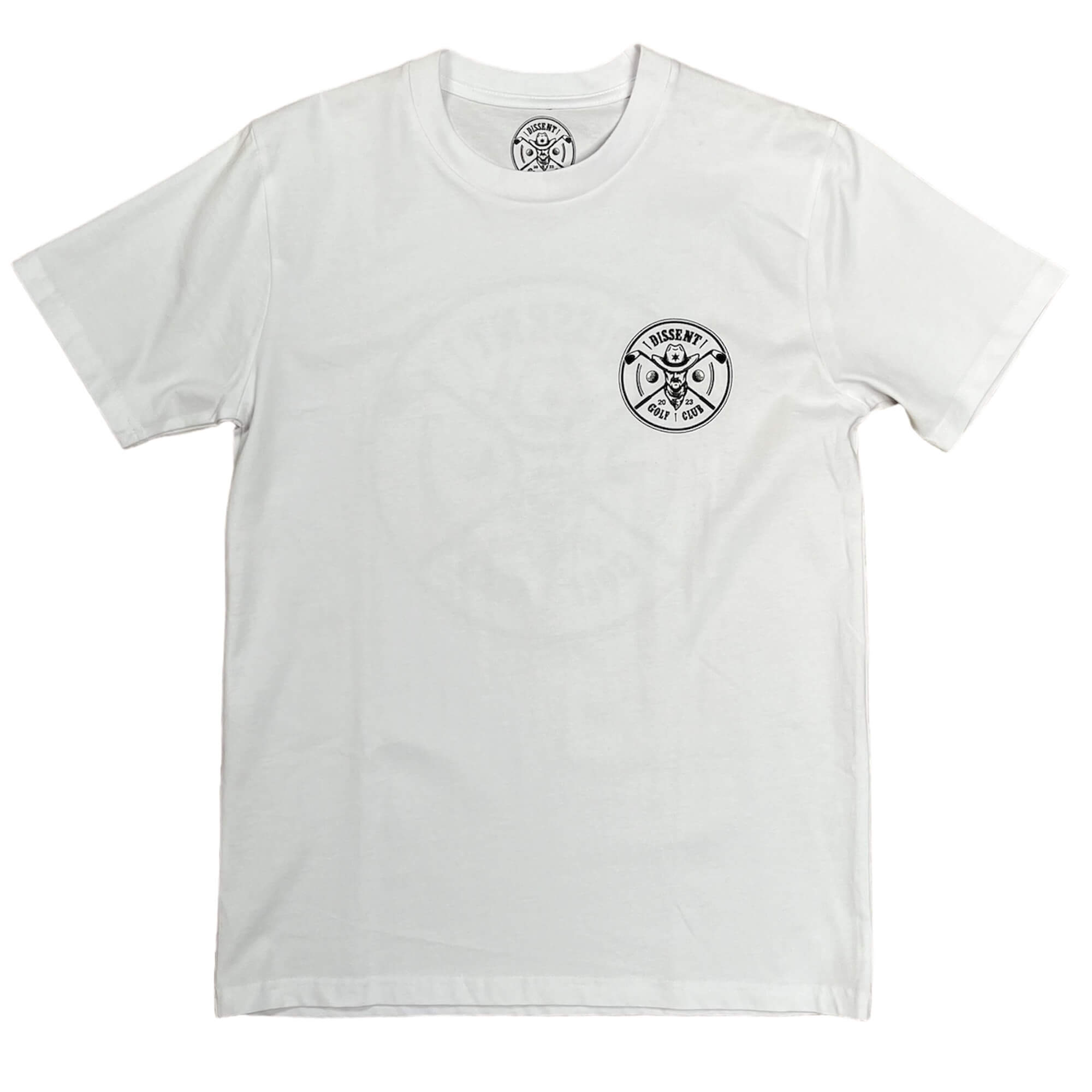 Dissent Golf Club Bandit Logo T-Shirt White