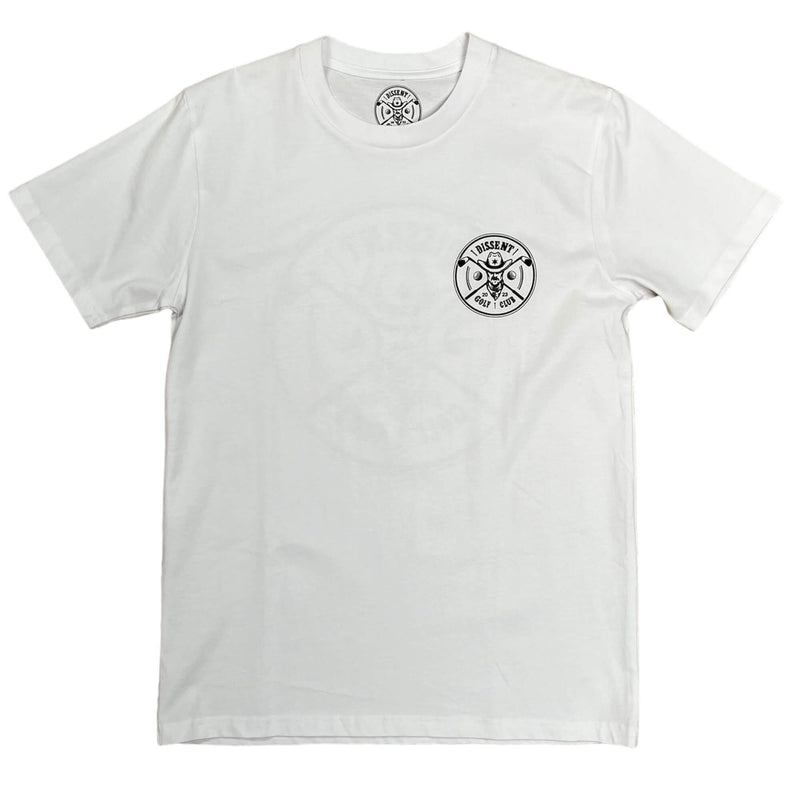 Dissent Golf Club Bandit Logo T-Shirt White