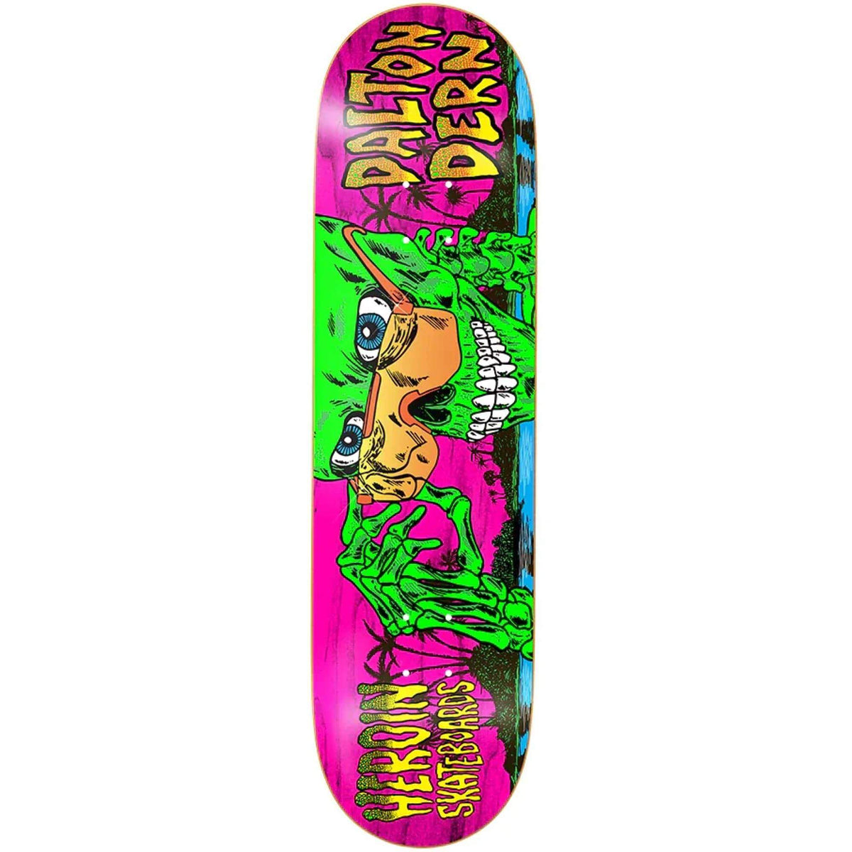 Heroin Skateboards Dalton Dern Skeleton Deck 8.5"