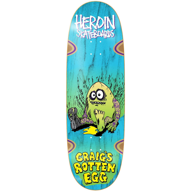 Heroin Skateboards Craig's Rotten Egg Deck 10.00"