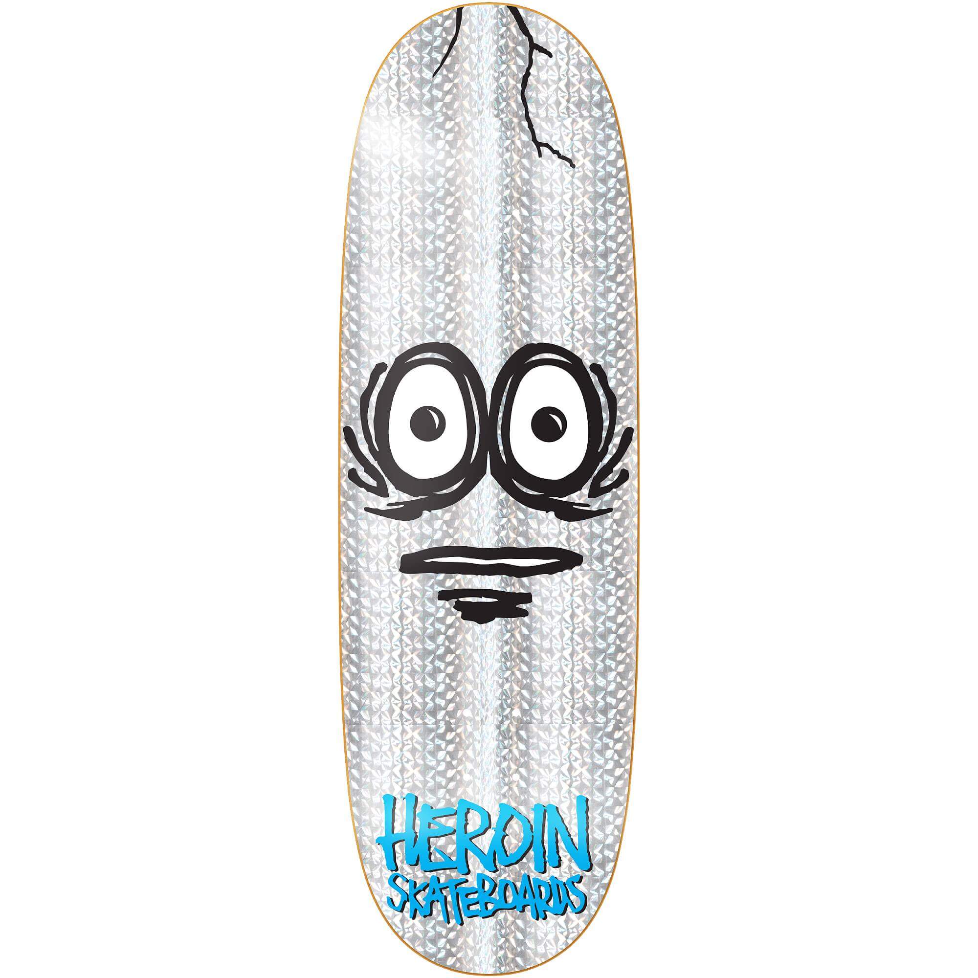 Heroin Skateboards Very Big Holo Egg Deck 10.00"