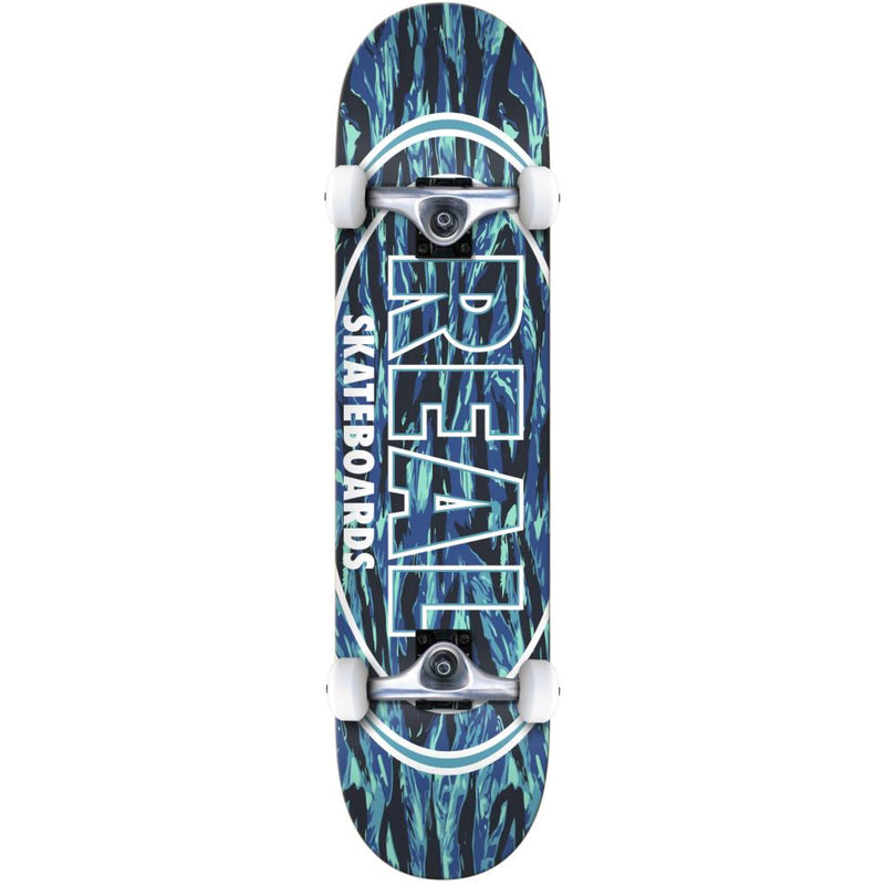 Real Stealth Oval Complete Skateboard  Blue 7.75"