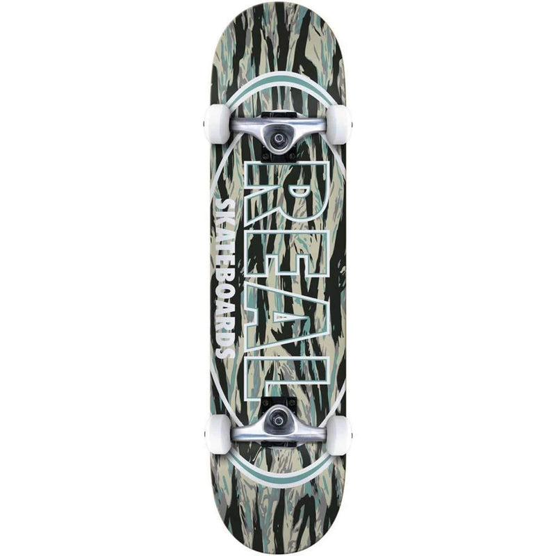 Real Stealth Oval Complete Skateboard Green 8.00"