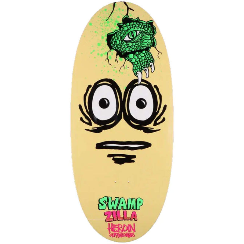 Heroin Skateboards Swampzilla Egg Deck 13.00"